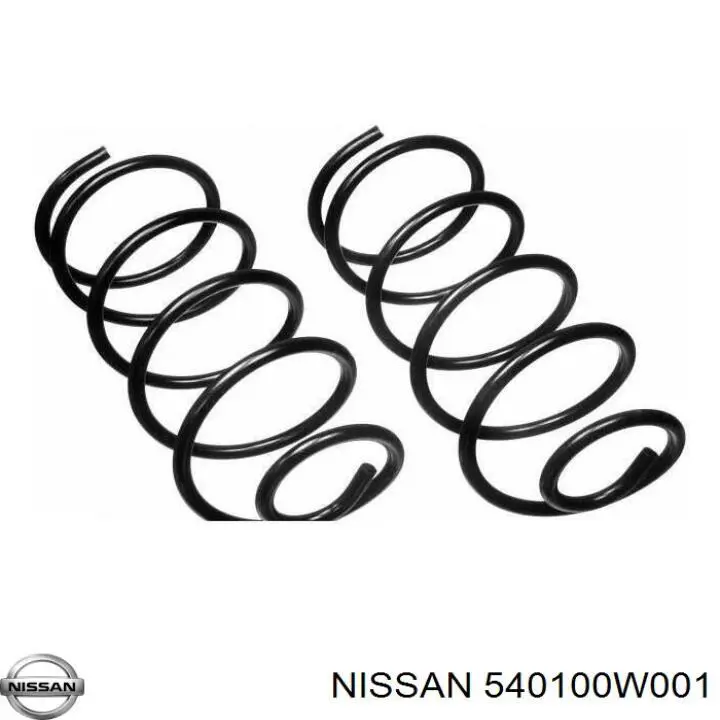540100W001 Nissan muelle de suspensión eje delantero