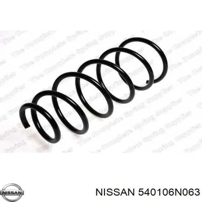 540106N063 Nissan muelle de suspensión eje delantero