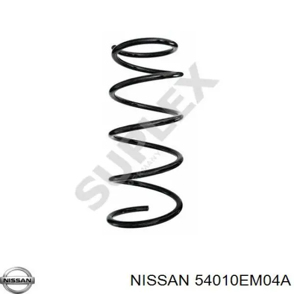 Muelle delantero 54010EM00A Nissan/Infiniti