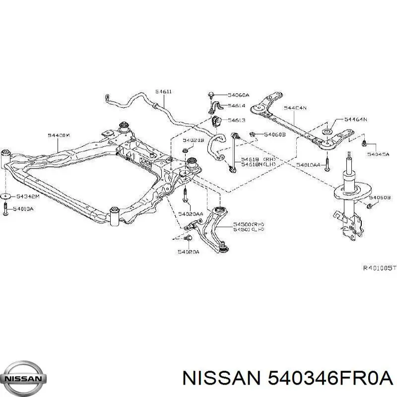 Guardapolvo del amortiguador delantero Nissan/Infiniti 540346FR0A precio, desde 33,32 EUR