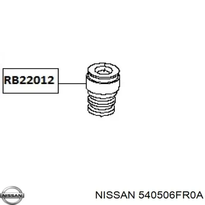 Comprar 540506FR0A Nissan/Infiniti Tope de amortiguador delantero