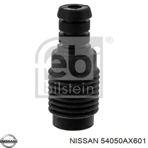 54050AX601 Nissan tope de amortiguador delantero, suspensión + fuelle