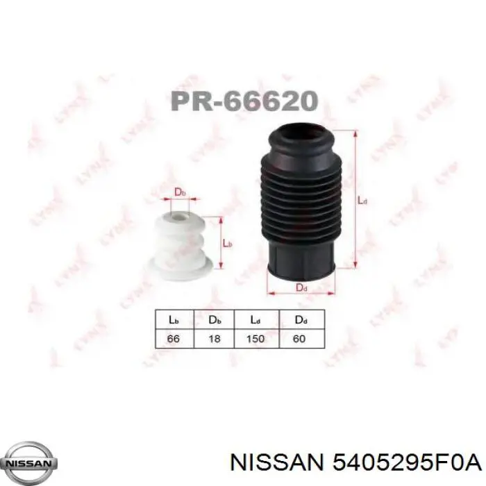 Comprar 5405295F0A Nissan/Infiniti Tope de amortiguador delantero