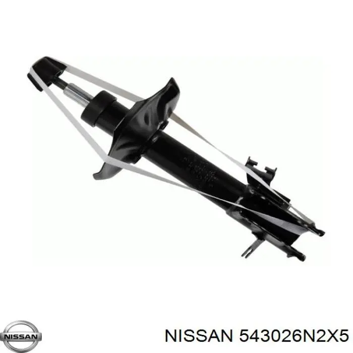 543026N2X5 Nissan amortiguador delantero derecho