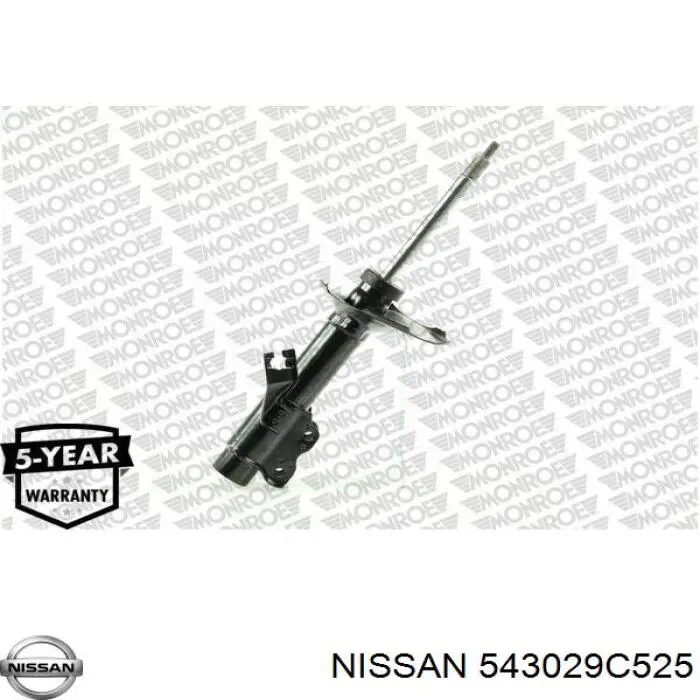 Amortiguador delantero derecho 543029C504 Nissan/Infiniti
