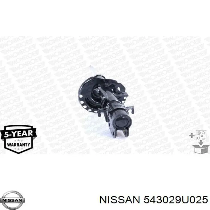 Amortiguador delantero derecho Nissan/Infiniti 543029U025 precio, desde 66,78 EUR