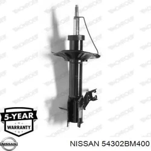 -54302-BM400 Nissan amortiguador delantero derecho