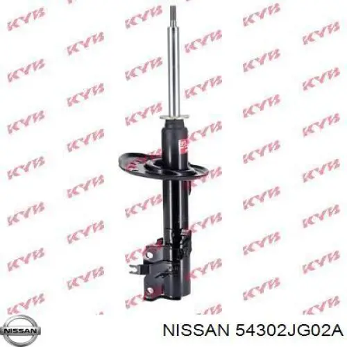 Comprar 54302JG02A Nissan/Infiniti Amortiguador delantero derecho