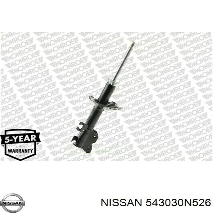 543030N526 Nissan amortiguador delantero izquierdo