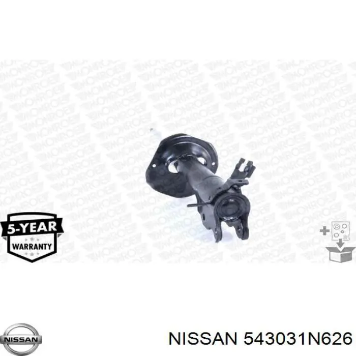 Amortiguador delantero izquierdo Nissan/Infiniti 543031N626 precio, desde 53,71 EUR