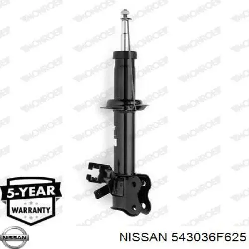 543036F625 Nissan amortiguador delantero derecho