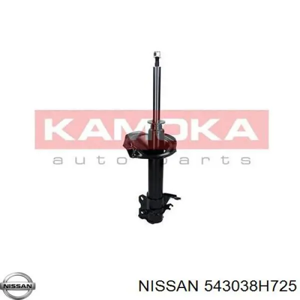 543038H725 Nissan amortiguador delantero izquierdo