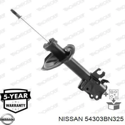 54303BN325 Nissan amortiguador delantero derecho