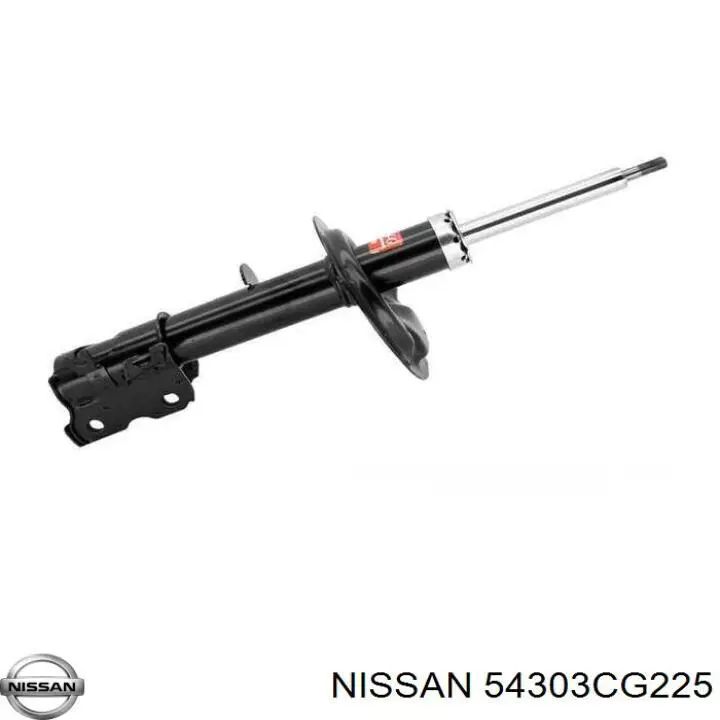 54303CG225 Nissan amortiguador delantero izquierdo