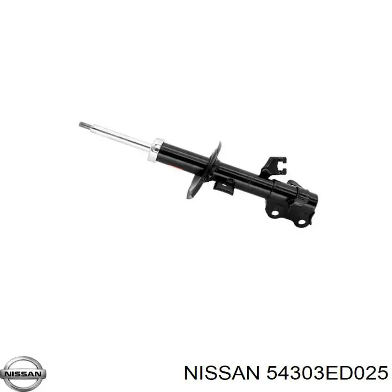 54303ED025 Nissan amortiguador delantero izquierdo