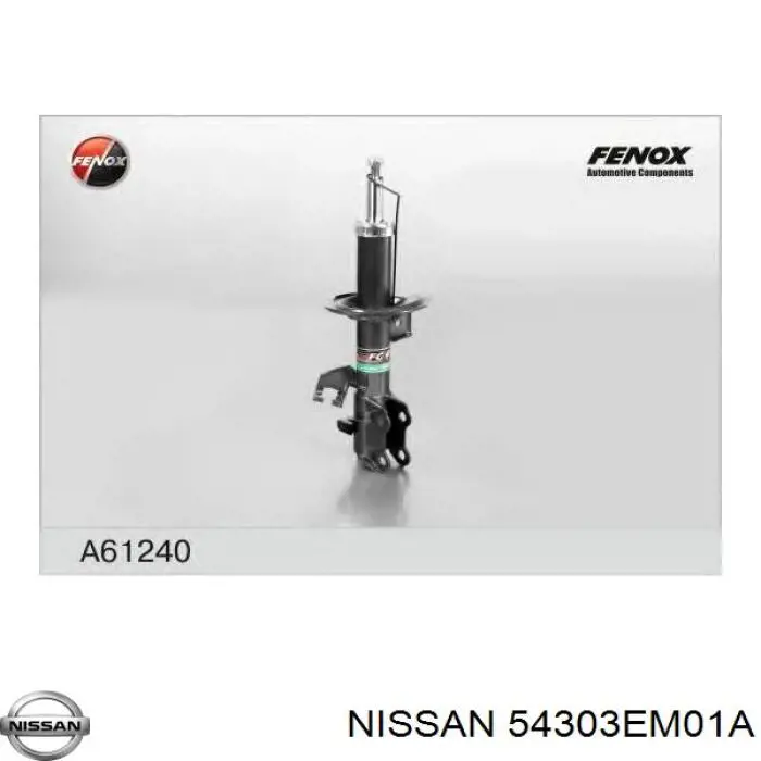 Comprar 54303EM01A Nissan/Infiniti Amortiguador delantero izquierdo