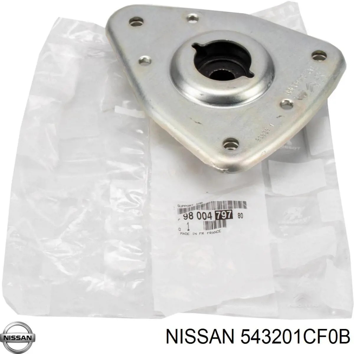 543201CF0B Nissan soporte amortiguador delantero