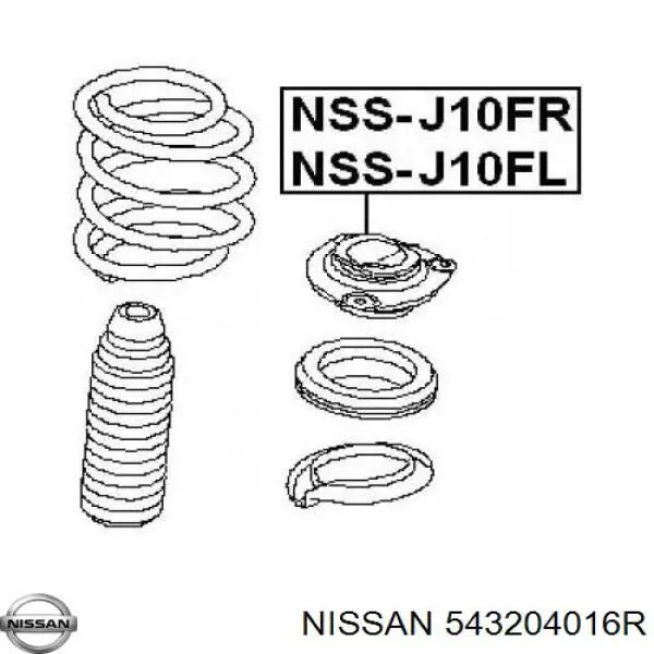 Comprar 543204016R Nissan/Infiniti Soporte del amortiguador delantero derecho