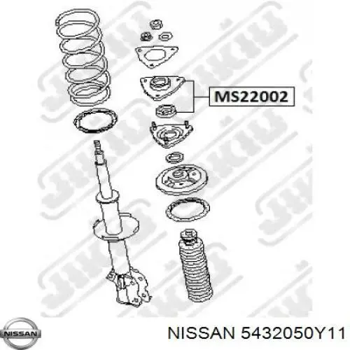 5432050Y11 Nissan soporte amortiguador delantero