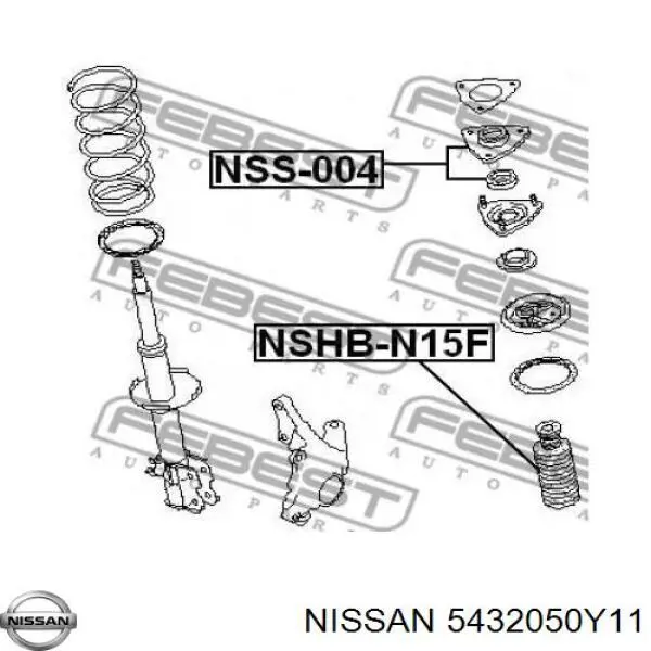 Comprar 5432050Y11 Nissan/Infiniti Soporte del amortiguador delantero