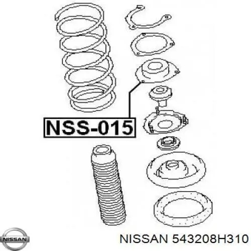 Comprar 543208H310 Nissan/Infiniti Soporte del amortiguador delantero