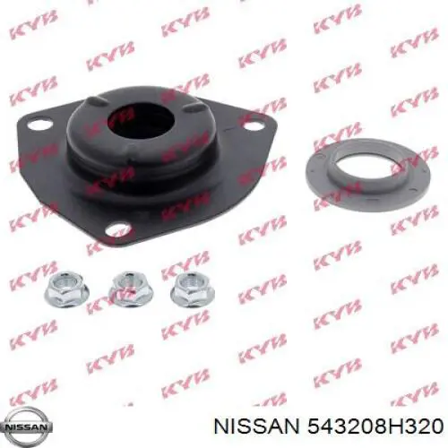 543208H320 Nissan soporte amortiguador trasero