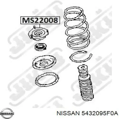 5432095F0A Nissan soporte amortiguador delantero