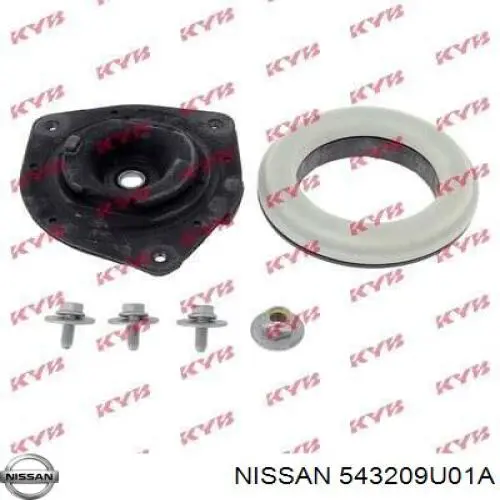 Comprar 543209U01A Nissan/Infiniti Soporte del amortiguador delantero derecho
