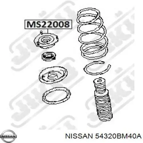 54320BM40A Nissan soporte amortiguador delantero