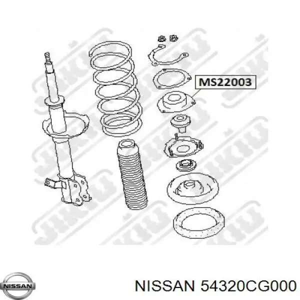 Soporte del amortiguador delantero Nissan/Infiniti 54320CG000 precio, desde 81,41 EUR