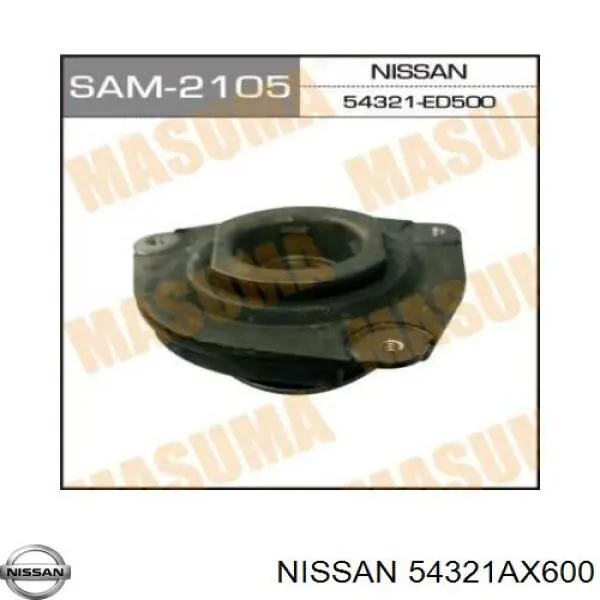 54321AX600 Nissan soporte amortiguador delantero izquierdo