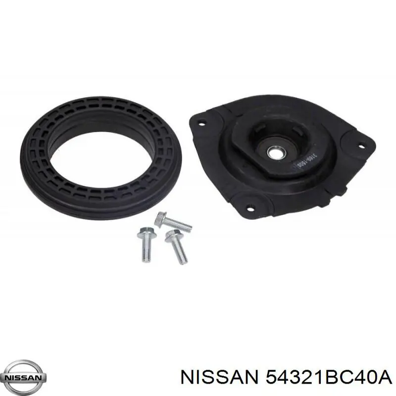 54321BC40A Nissan soporte amortiguador delantero izquierdo