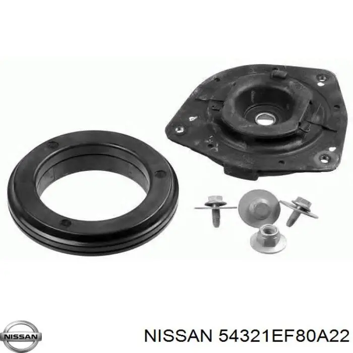 54321EF80A22 Nissan soporte amortiguador delantero derecho