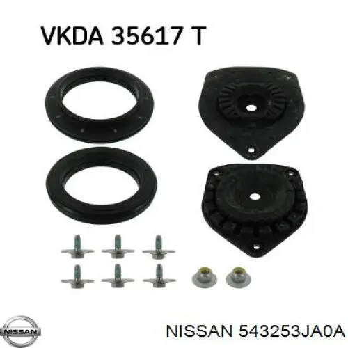 543253JA0A Nissan/Infiniti Rodamiento, copela amortiguador delantero