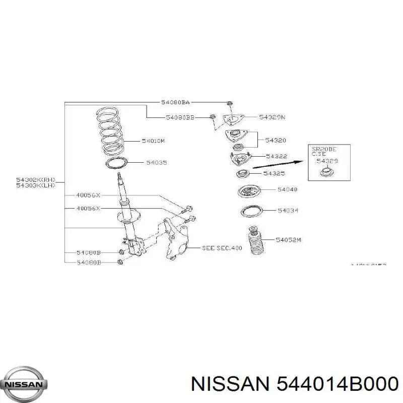 Subchasis delantero soporte motor Nissan/Infiniti 544010M010 precio, desde 689,76 EUR