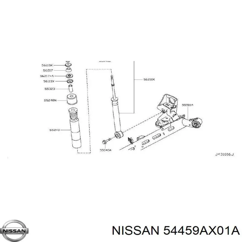 54459AX01A Nissan