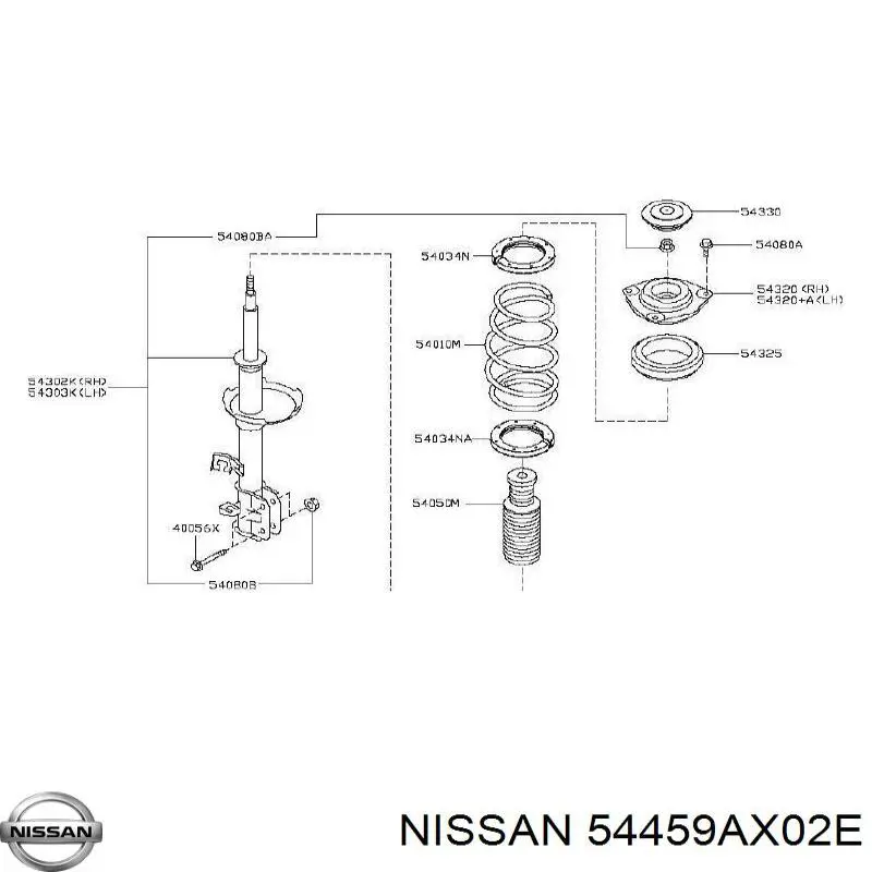 54459AX02E Nissan