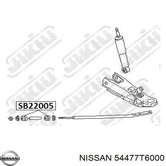 Buje de barra estabilizadora trasera Nissan/Infiniti 54477T6000 precio, desde 4,20 EUR