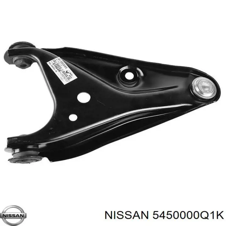 5450000Q1K Nissan barra oscilante, suspensión de ruedas delantera, inferior derecha