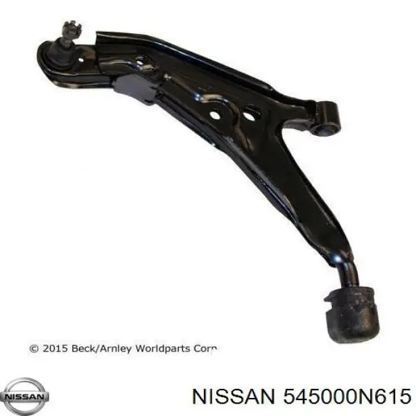 545000N615 Nissan barra oscilante, suspensión de ruedas delantera, inferior derecha