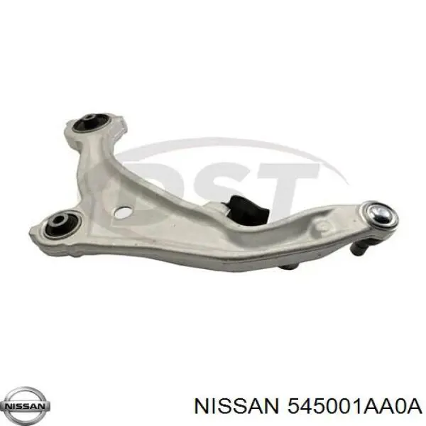 Comprar 545001AA0A Nissan/Infiniti Brazo inferior derecho de la suspensión delantera