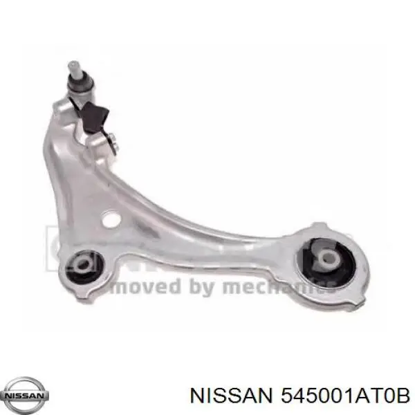 545001AT0B Nissan/Infiniti Brazo inferior derecho de la suspensión delantera