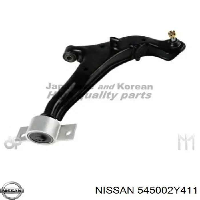 545002Y411 Nissan barra oscilante, suspensión de ruedas delantera, inferior derecha