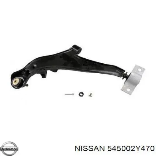 545002Y470 Nissan barra oscilante, suspensión de ruedas delantera, inferior derecha