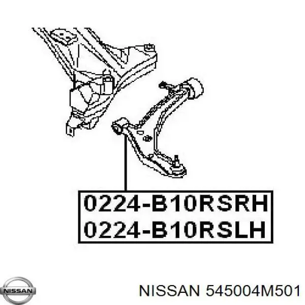 Barra oscilante, suspensión de ruedas delantera, inferior derecha para Nissan Almera (B10RS)