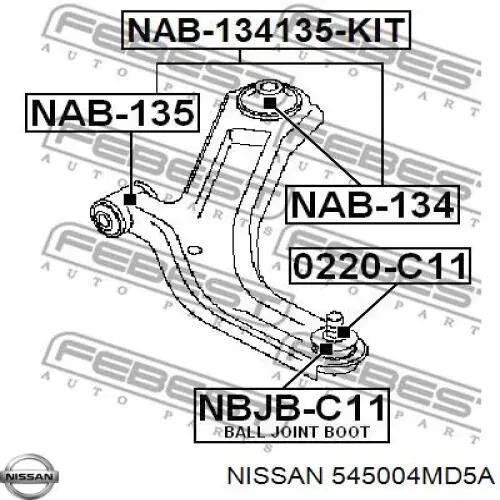 545004MD5A Nissan