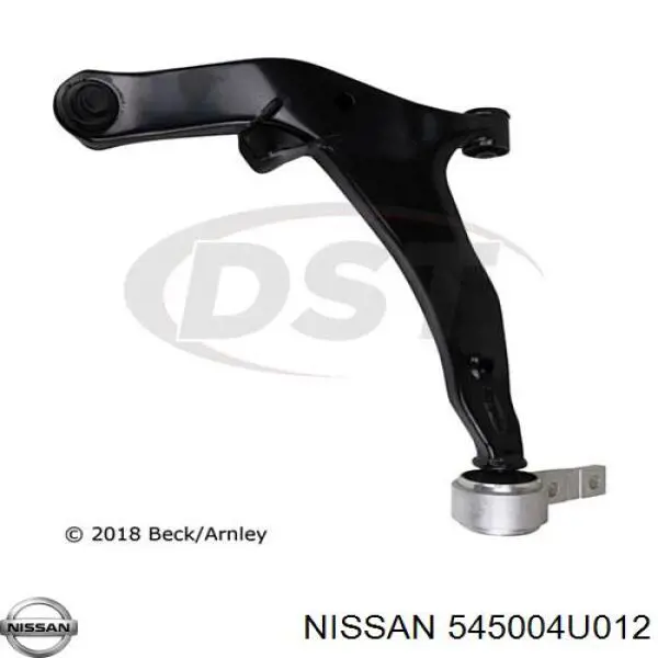 Brazo inferior derecho de la suspensión delantera Nissan/Infiniti 545004U012 precio, desde 79,66 EUR