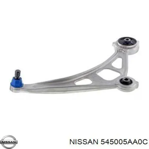 545005AA0C Nissan barra oscilante, suspensión de ruedas delantera, inferior derecha