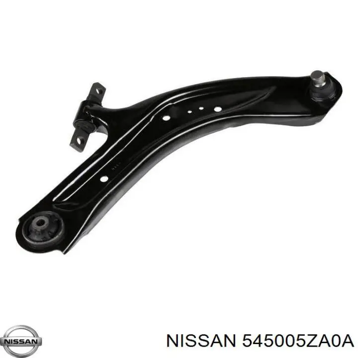 545005ZA0A Nissan barra oscilante, suspensión de ruedas delantera, inferior derecha