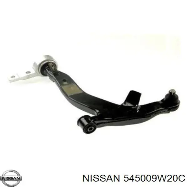 545009W20C Nissan barra oscilante, suspensión de ruedas delantera, inferior derecha